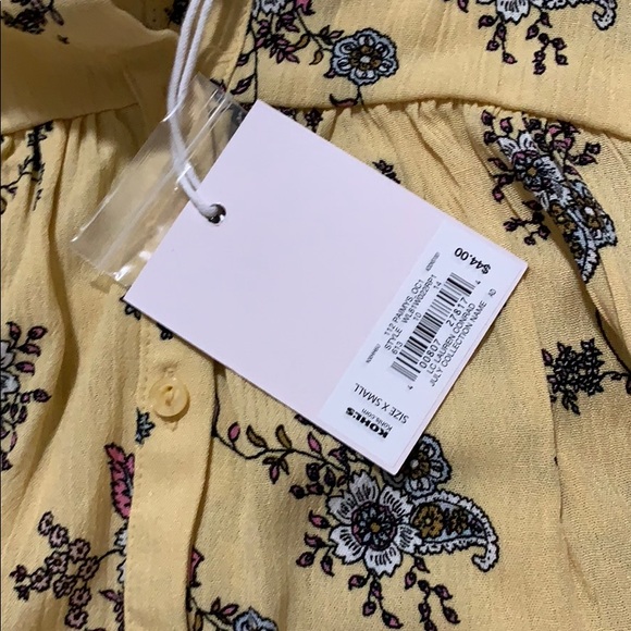 ❗️Last Call❗️NWT Yellow KC Lauren Conrad Blouse - Picture 5 of 6